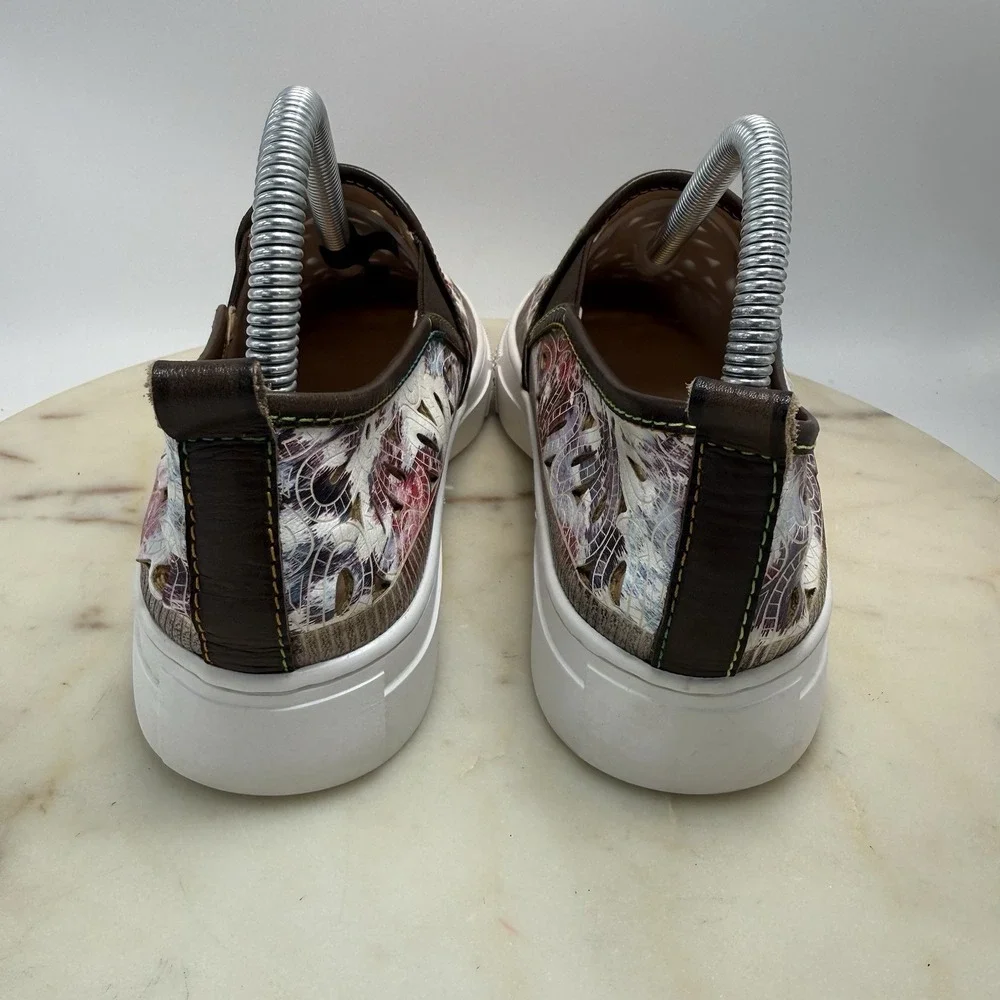 L'Artiste Spring Step Denofeden Loafer Sneaker Floral Cutout Women's EU 39/US 8